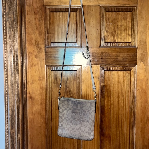 Tan coach kit messenger crossbody bag - Picture 5 of 6